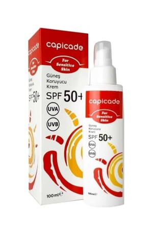 كريم واقي شمسي من نوع MNZ-SPF50+ 100 مل - حمراء ومحساس بالبشرة 8691254301283 - Capicade