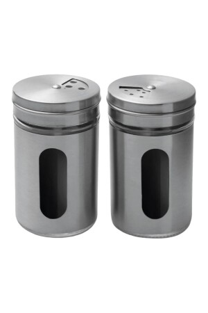 MNZ-Spice Shaker Salt Shaker Pepper Shaker 3 رؤوس قابلة للتعديل ، زجاج معدنيات الصلب المغطاة 2 قطع مجموعة العطور MT-110 - evikonu