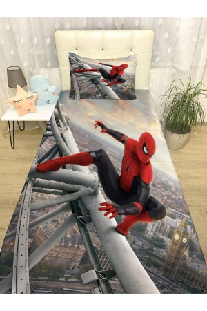 MNZ-Spider 16 غطاء السرير والوسادة - Evpanya