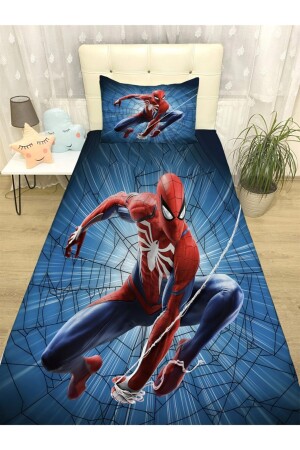 MNZ-Spider 23 غطاء السرير والوسادة المُقسمة - Evpanya