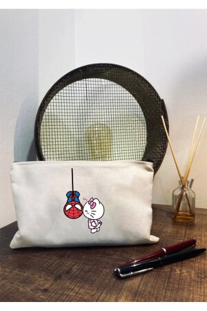 MNZ-Spiderman Hello Kit المطبوعة القلم القلم المطبوعة من الأقمشة - حقيبة تجميل - Grafikspan