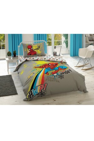 MNZ-Spiderman Power Single Duvet Cover Set تكسبرمان - Taç