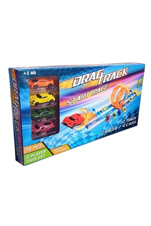 ممارسة القفز المتحرك من طراز MNZ-Spiral Acrobatic Jump Track مع ريمب لعبة السيارات السباقية ممارسة السباق على الطريق مع - Satış Diyarı