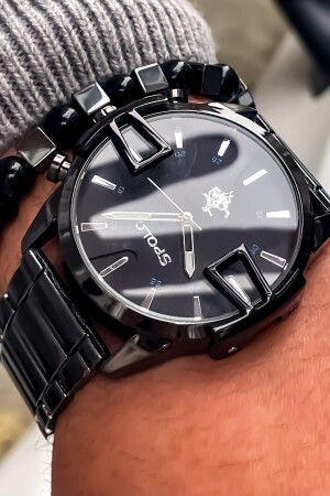 MNZ-Spolo عصا عصا رجل ساعة معصمة ضد الماء + سوار هدية FAVORİSPOLO200 - S.POLO