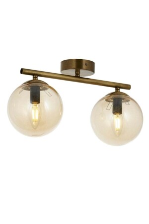 موديل منشطات MNZ-Sport Model Moderns Glop Honey Glass Triple Chandelier 0077-SPRBAL - Lambadar