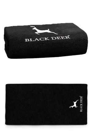 MNZ-Sports المكنسة المطبخة المكنسة المطبخة 100% القطن 90x50 سم سوداء - Black Deer