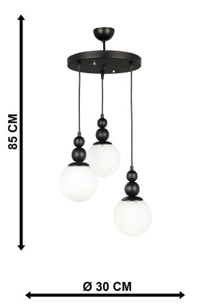 MNZ-Sports Black Candlelier 3 قطع رياضية شمعة سوداء 3 قطع - OSC HOME