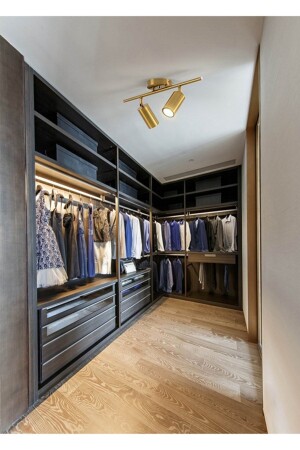 MNZ-Spoti تصميم حديث لون فينتاج (نور النهار) الفضاء LED صف مقهى - المطبخ 2 قطع شمعة SPOTİİ12 - Fer Avize