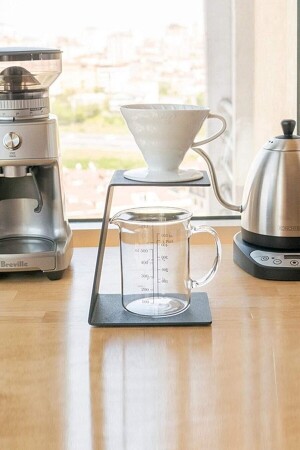 MNZ-Spour-over V60 Dripper Stand، مقعد معدني لتكوين القهوة HZM00012 - Hzm Collection