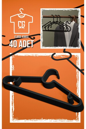 MNZ-Spruttig الأسود 40 قطعة الملابس شنجر ملابس شنجر بلاستيكي ملابس بنطلون سترة شنجر 40 قطعة ملابس شنجر - Çavdar Group