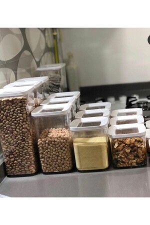 حاوية تخزين MNZ-Square 12 قطعة مجموعة مختلطة 700-900-1200-1700 Vp-(186-185-184-183) TYC00112531880 - Vip Ahmet