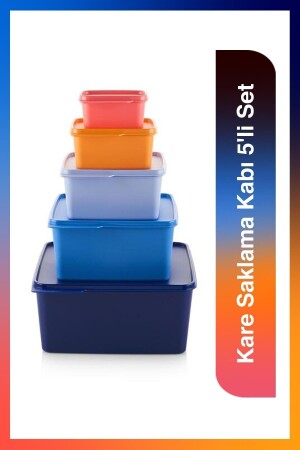 مجموعة حاويات تخزين MNZ-Square 5 SM100000183 - Tupperware