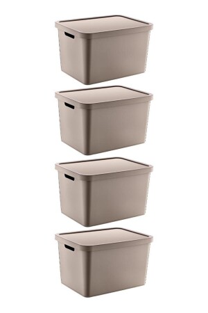 صندوق MNZ-Stafi متعدد الأغراض مع غطاء 18 Lt مجموعة 4 Terra TRN-236SET4 - SmartWare