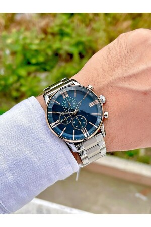 MNZ-Stainless Ipc غطى ساعة المساواة للرجال الفضة حزام الأسود الرقم ÇENÇEN0200830 - ÇENÇEN