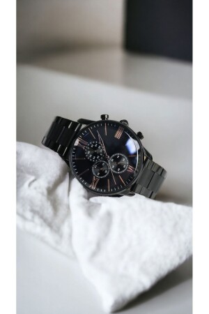 MNZ-Stainless Ipc Coating رياضي معدني ساعة معصم الرجال DRK-012 - DARK BLANC