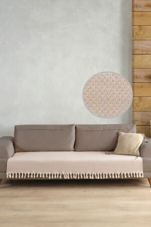 غطاء الأريكة من طراز MNZ-Star يغطي منطقة المقاعد بيج 115x200 - Ladynil