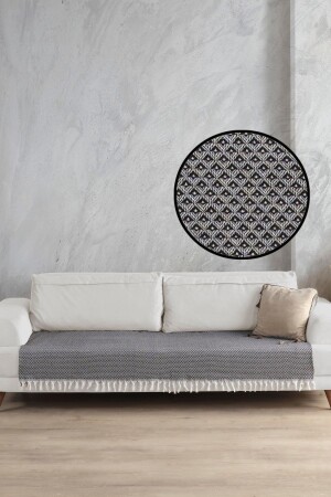 غطاء الأريكة من طراز MNZ-Star يغطي المقعد الأسود 115x200 - Ladynil