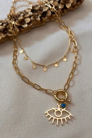 MNZ-Star و عين النموذج عنق مزدوج - Trendy Butik