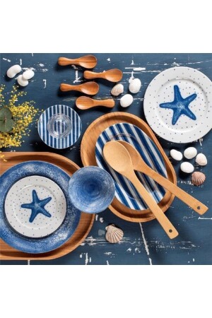 (MNZ-Starfish) 36 قطعة طعام الإفطار مجموعة (P187519S5157) - Porland