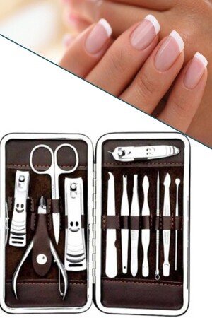 MNZ-Starmax حقيبة كليبر المسامير المزقين الملف 12 قطعة المانيكور المعدة 1410 - Mobee