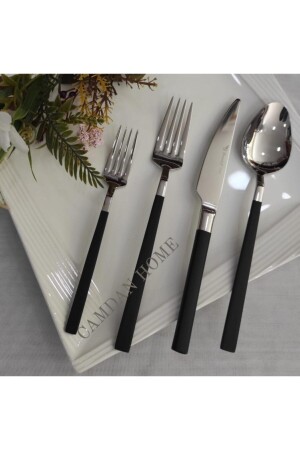 MNZ-Stayle 24 قطعة أسود الفولاذ كعكة كعكة مجموعة CMDBFMG06 - BRONDOFF