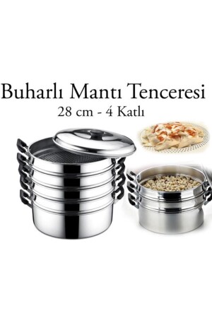 MNZ-Steam الألومنيوم رافيولي بوت 28 سم أوزبكستانية كازاخستان رافيولي بوت MTA28 - Genel Markalar