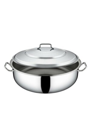 MNZ-Steel Helvane Casserole 45*20 سم مع غطاء، 90 شخص 45*20 سم - Yürük