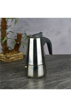 MNZ-Steel Moka 4 Pot قهوة -240 مل - Tohana