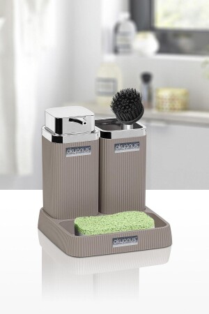 MNZ-Stella Mink Chrome Sink Set OKY-465-1 - Okyanus Home