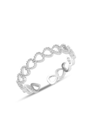 MNZ-Sterling الفضة الروديوم قابلة للتعديل حلقة القلب الموحد SGTL12240مجرد - Söğütlü Silver