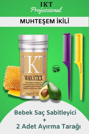 MNZ-Stick Wax Baby Hair Stabilizer 2 شواطئ التقسيم - Ikt