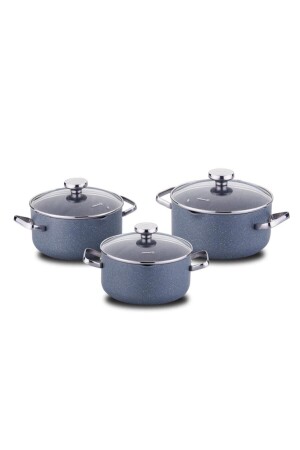 MNZ-Stona Jr 6 قطعة أدوات الطبخ مجموعة A2863 - KORKMAZ