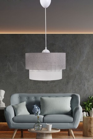 MNZ-Stone Light Gray Pendant شاندليير ES-PS09 - Eslight