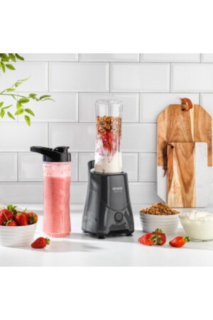 MNZ-Stormy Smothie Blender الشخصي، أنتراتيت (400 وات، 1 قطعة 600 مل زجاجة) 2S661-25029-ANT01 - Schafer