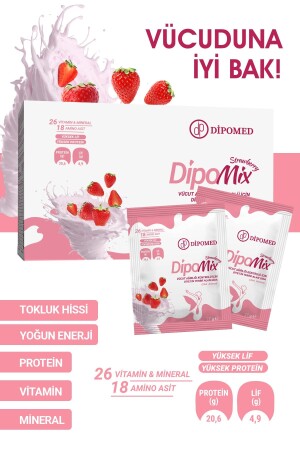 MNZ-Strawberry 27gr x 30 قطعة DIPOMIXÇLK-01 - Dipomix