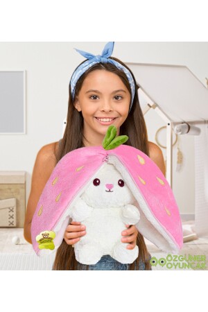 أرنب من طراز MNZ-Strawberry مع حقيبة 50 سم - Pandamkee