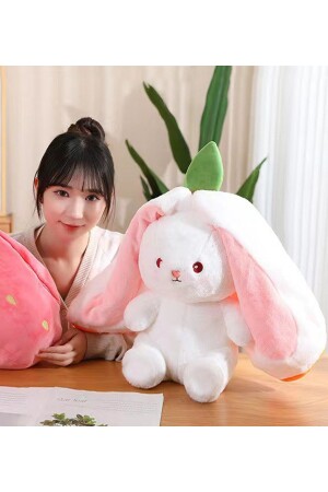 كيس خنزير من الفراولة (MNZ-Strawberry Rabbit Bag) خاصة عيد الحب 50 CM 230717002 - HARİKA PELUŞ FABRİKASI