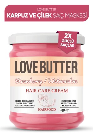 قناع شعر MNZ-Strawberry & Watermelon Hair Food Mask قناع شعر - Love Butter