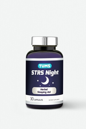 MNZ-Strs الليلية Passiflora Valerian 30 كبسولات 8681002008090 - Tums