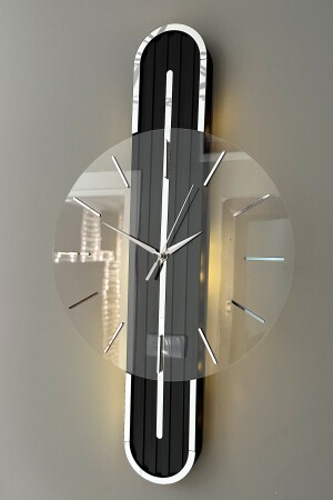 MNZ-Stylish Design-Mirror-65cm-Battery Led-Silent Mechanism-Ass - Asse Tasarım