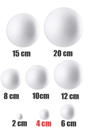 MNZ-Styrofoam Ball 4 CM Foam Ball ديكورات الباب النظام الكوكبي - Üsküdar Sanat