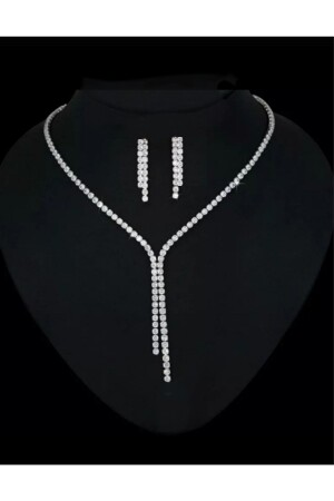 MNZ-Su Yolu حلقة عنق العروسة أذن مجموعة فساتين العرس حلقة عنق العروسة 274642tk - TakıConcept