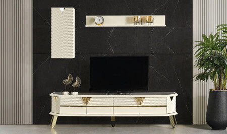 وحدة تلفزيون MNZ-Suave Cream - Cadde Yıldız