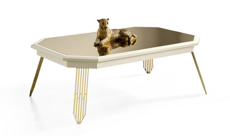 طاولة قهوة من كريم MNZ-Suave - Cadde Yıldız