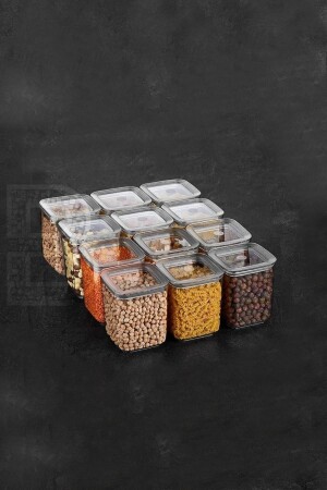 MNZ-Sude سلسلة 12 Li 700 مل حاوية تخزين الفراغ مجموعة sude12Li700 - Vip Ahmet