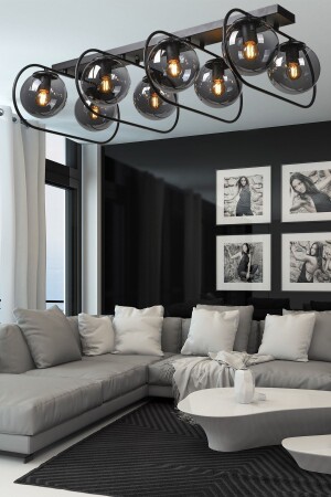 MNZ-Suhan 8 صف من مدخنة أسود كرة الأرض الزجاجية الشنارة BEG1042BEG08 - Begüsa