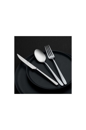 MNZ-Sultan Plain 72 قطعة ملعقة شوكة مجموعة TYC00381841383 - Nehir