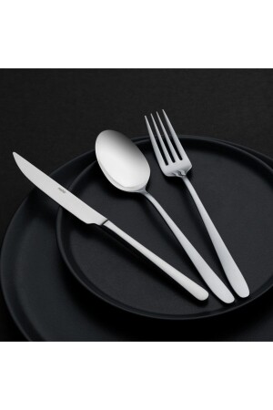 MNZ-Sultan Plain 89 قطعة سكين ملعقة شوكة مجموعة SULTAN89P - Nehir