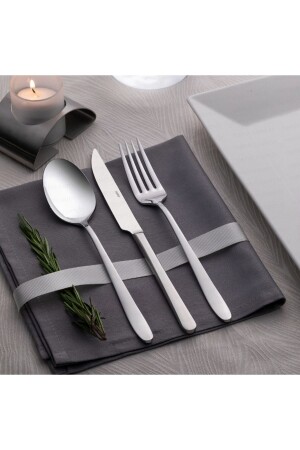 MNZ-Sultan Sade 36 Piece Fork Spoon Knife Set NHR-SLTN36 - Nehir