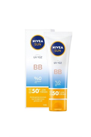 MNZ-Sun Bb Spf 50+ كريم وجه UV 50 مل NDİ-89 - NIVEA